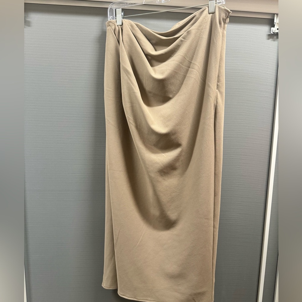 A&F Midi Wrap Skirt w Side Slit